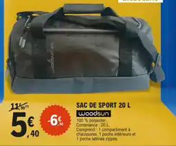 E.Leclerc Sac de sport 20 l aanbieding