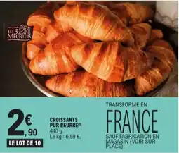 E.Leclerc Croissants pur beurre aanbieding