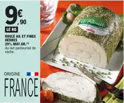 E.Leclerc roulé ail et fines herbes aanbieding