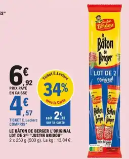 E.Leclerc le bâton de berger l'original aanbieding