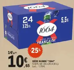 E.Leclerc Bière blonde 1664 aanbieding