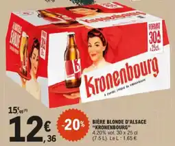 E.Leclerc bière blonde d'alsace kronenbourg aanbieding