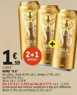 E.Leclerc Bière "8.6" aanbieding
