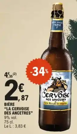 E.Leclerc bière la cerveise des ancetres aanbieding