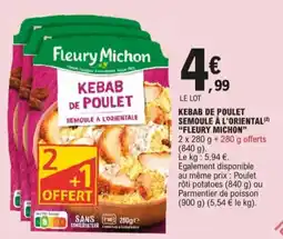 E.Leclerc Kebab de poulet aanbieding