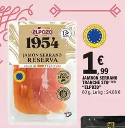 E.Leclerc Jamón serrano reserva aanbieding