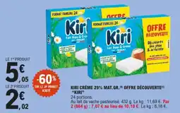 E.Leclerc Kiri crème aanbieding