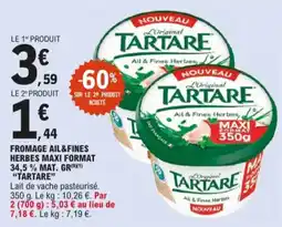 E.Leclerc Fromage ail & fines herbes aanbieding