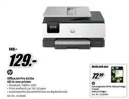 MediaMarkt OfficeJet Pro 8135e All-in-one printer aanbieding