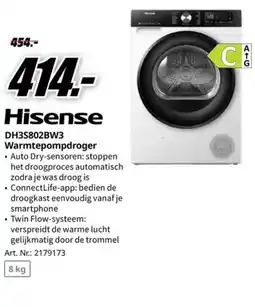 MediaMarkt Hisense warmtepompdroger aanbieding
