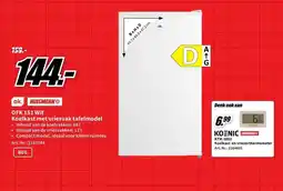 MediaMarkt Ofk 151 wit koelkast met vriesvak tafelmodel aanbieding
