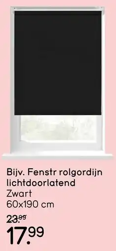 Leen Bakker Fenstr rol gordijn lichtdoorlatend aanbieding