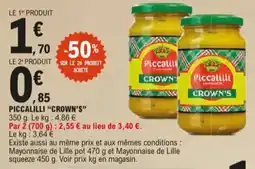 E.Leclerc Piccalilli Crown's aanbieding
