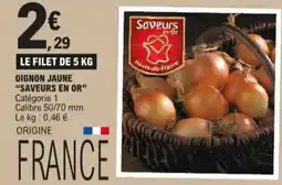 E.Leclerc Oignon jaune saveurs en or aanbieding