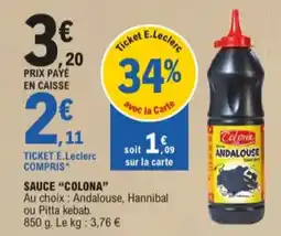 E.Leclerc Sauce colona aanbieding