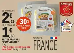 E.Leclerc Frites fraîches pom'lorette aanbieding
