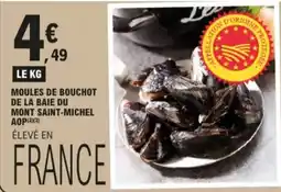 E.Leclerc Moules de bouchoot de la baie du mont saint-michel aanbieding