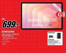 MediaMarkt Samsung galaxy tab s11 128gb gray aanbieding
