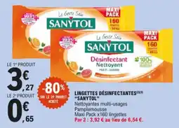 E.Leclerc Lingettes désinfectantes sanytol aanbieding