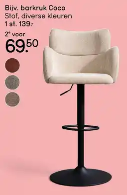 Leen Bakker barkruk Coco aanbieding