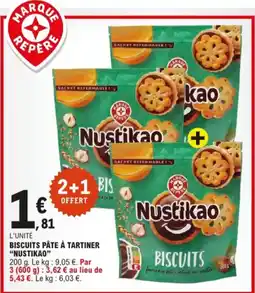 E.Leclerc Biscuits pâte à tartiner "Nustikao" aanbieding