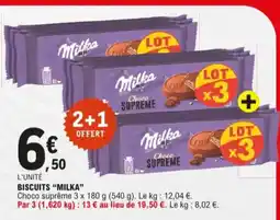 E.Leclerc Biscuits "Milka" aanbieding