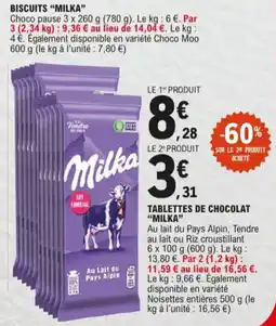 E.Leclerc Biscuits Milka aanbieding