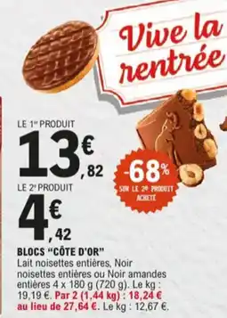 E.Leclerc Blocs côte d'or aanbieding