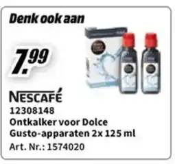 MediaMarkt Nescafe ontkalker voor dolce gusto apparaten aanbieding
