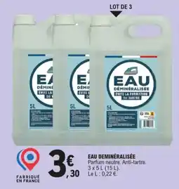 E.Leclerc Eau déminéralisée aanbieding