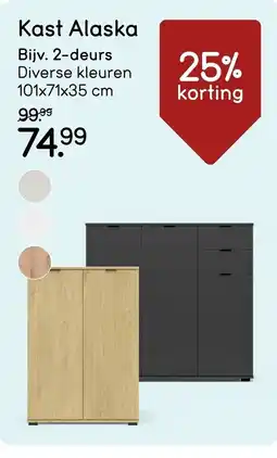 Leen Bakker Kast Alaska aanbieding