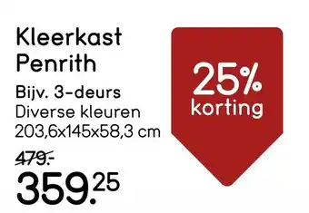 Leen Bakker Kleerkast Penrith aanbieding