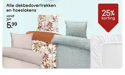 Leen Bakker Dekbedovertrekken en hoeslakens aanbieding