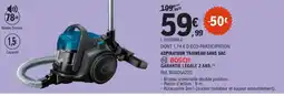 E.Leclerc Aspirateur traîneau sans sac bosch aanbieding