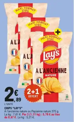 E.Leclerc chips lay's aanbieding