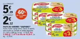 E.Leclerc Filets de sardines saupiquet aanbieding