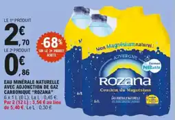 E.Leclerc Eau minérale naturelle avec adjonction de gaz carbonique rozana aanbieding