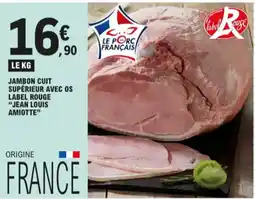 E.Leclerc Jambon cuit supérieur avec os aanbieding