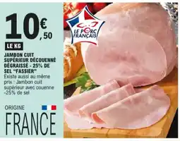E.Leclerc Jambon cuit supérieur découenné aanbieding