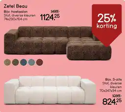 Leen Bakker Zetel Beau aanbieding