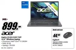 MediaMarkt Acer aspire 15 a15-51m-718y aanbieding