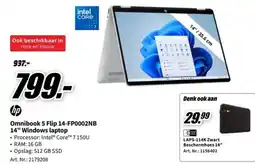 MediaMarkt Omnibook 5 Flip 14-fp0002nb 14 windows laptop aanbieding