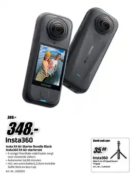 MediaMarkt Insta360 X4 Air Starter Bundle Black aanbieding