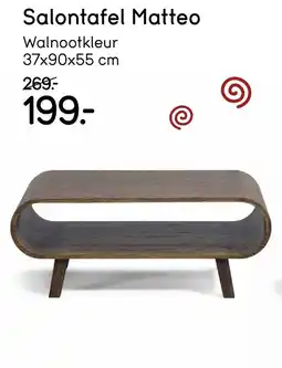 Leen Bakker Salontafel Matteo aanbieding