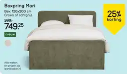 Leen Bakker Boxpring Mori aanbieding