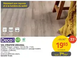 Brico Depot sol stratifié original aanbieding