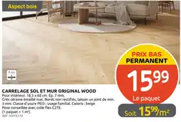 Brico Depot Carrelage sol et mur original wood aanbieding