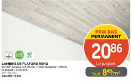 Brico Depot Lambris de plafond reno aanbieding