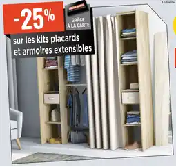 Brico Depot Kits placards et armoires extensibles aanbieding