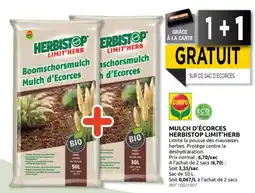 Brico Depot Mulch d'écorces herbistop limit'herb aanbieding